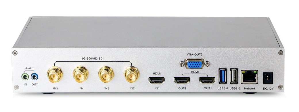 IS-SE105S Mini 4K HDMI+ 3G-SDI Embedded Video Recording & Streaming Streamer with HDMI Capture, Touch Control, Remote Collaboration